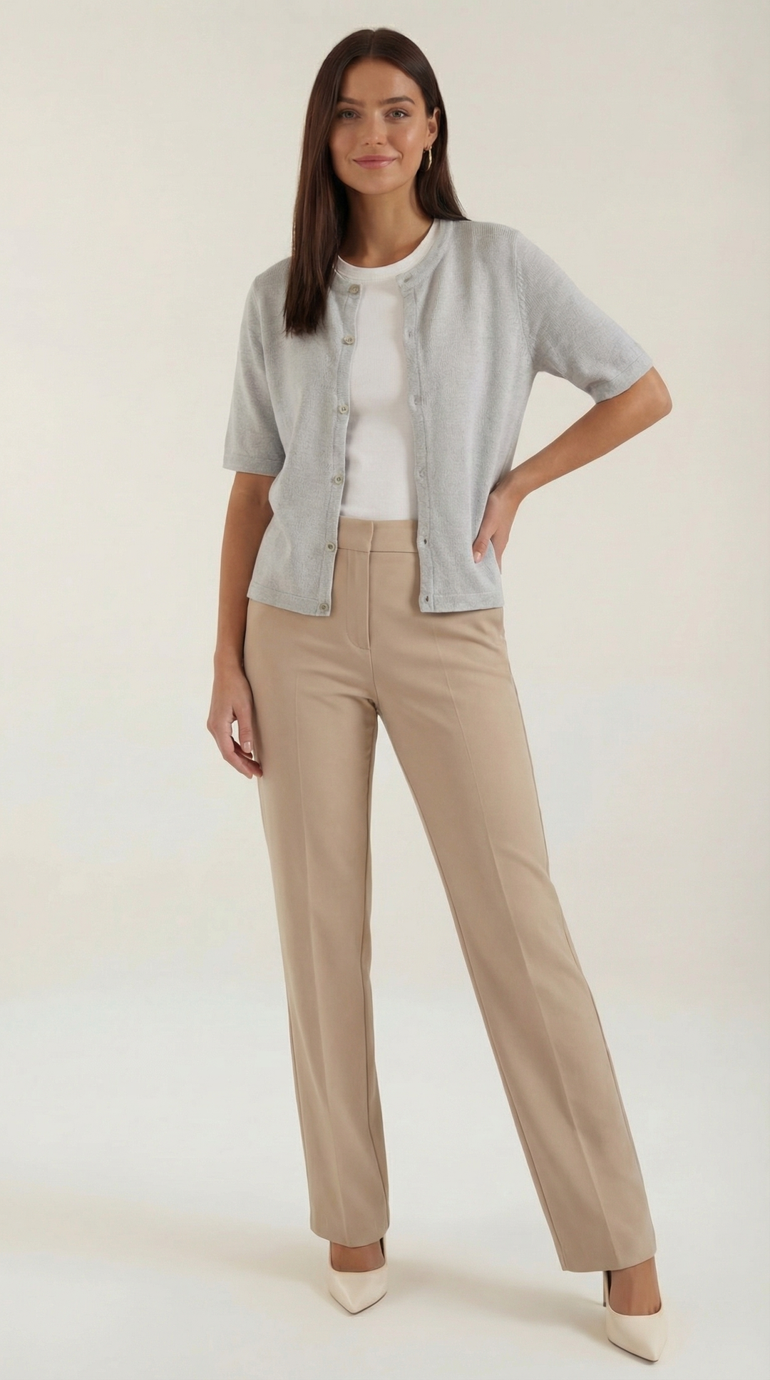 Women's Elegant Cardigan | Short-Sleeves