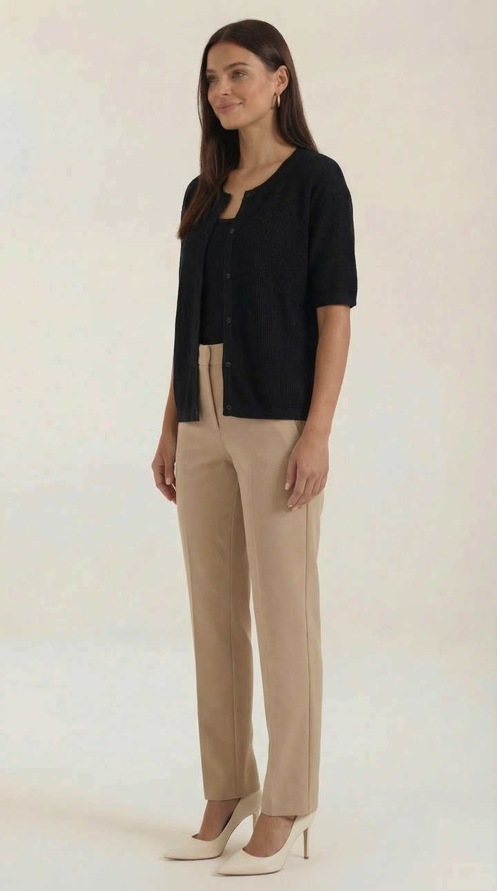 Women's Elegant Cardigan | Short-Sleeves