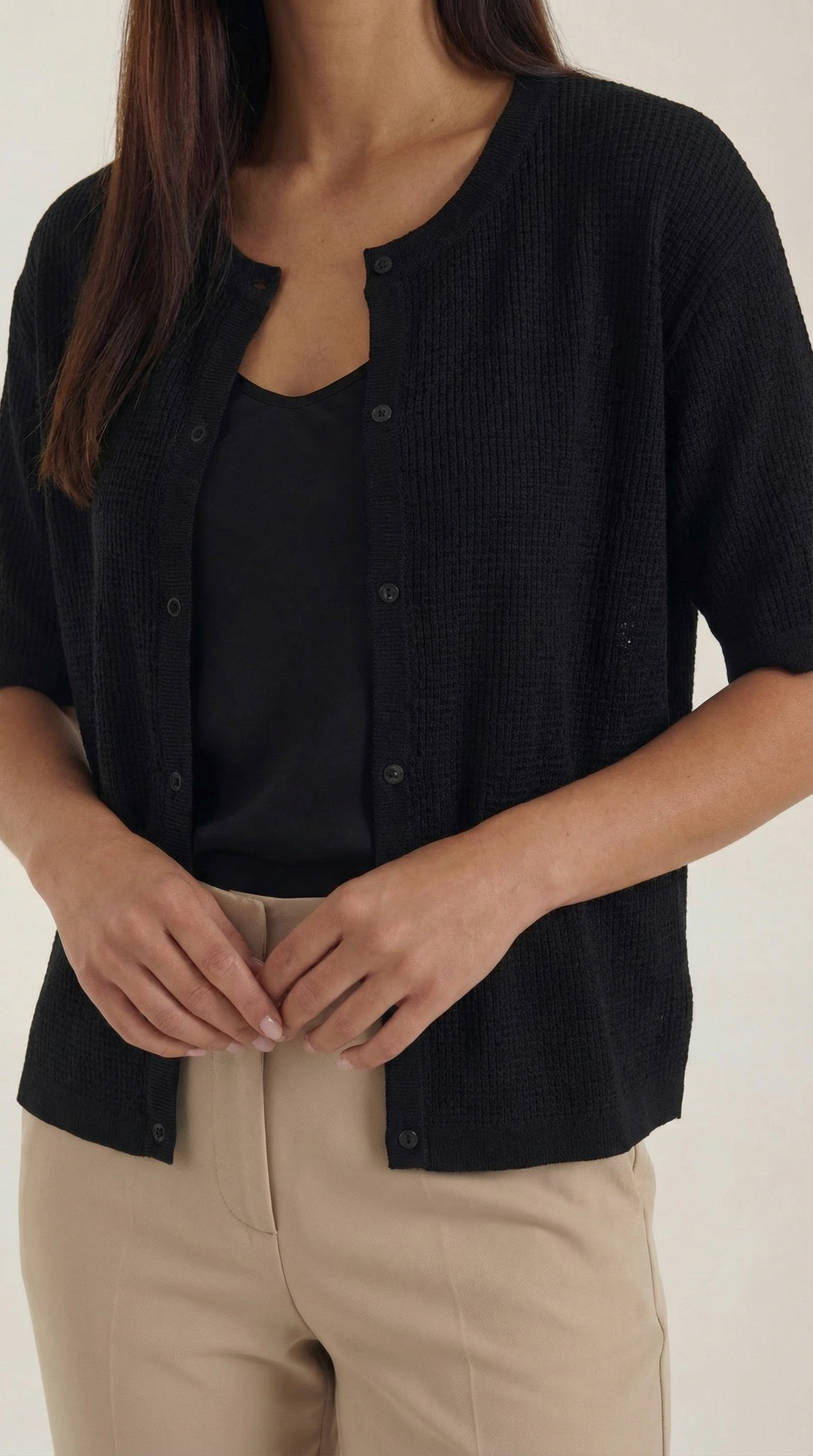 Women's Elegant Cardigan | Short-Sleeves