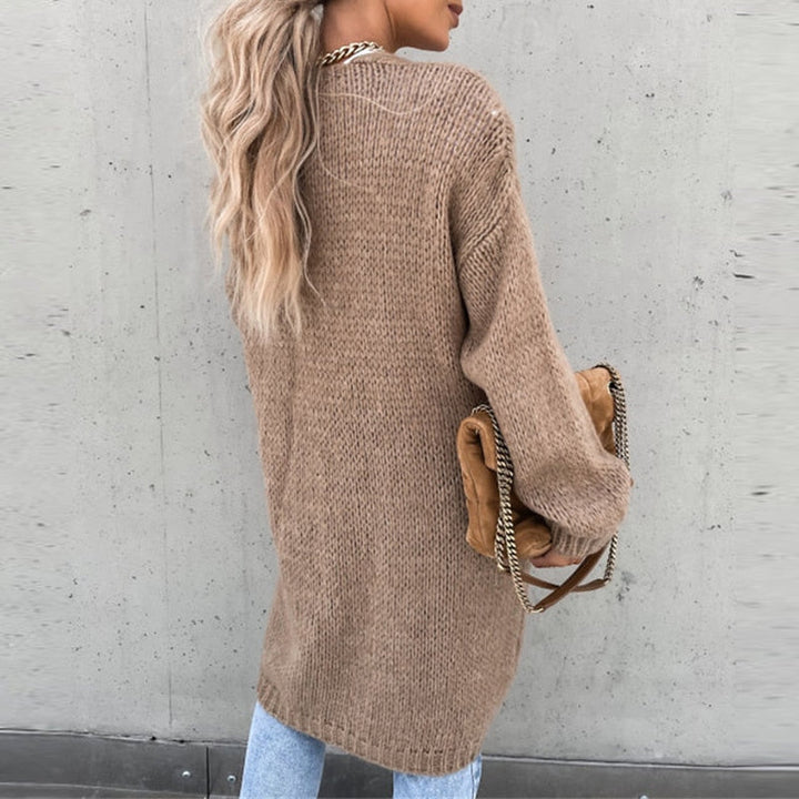 Women's Long Open Cardigan | Knit