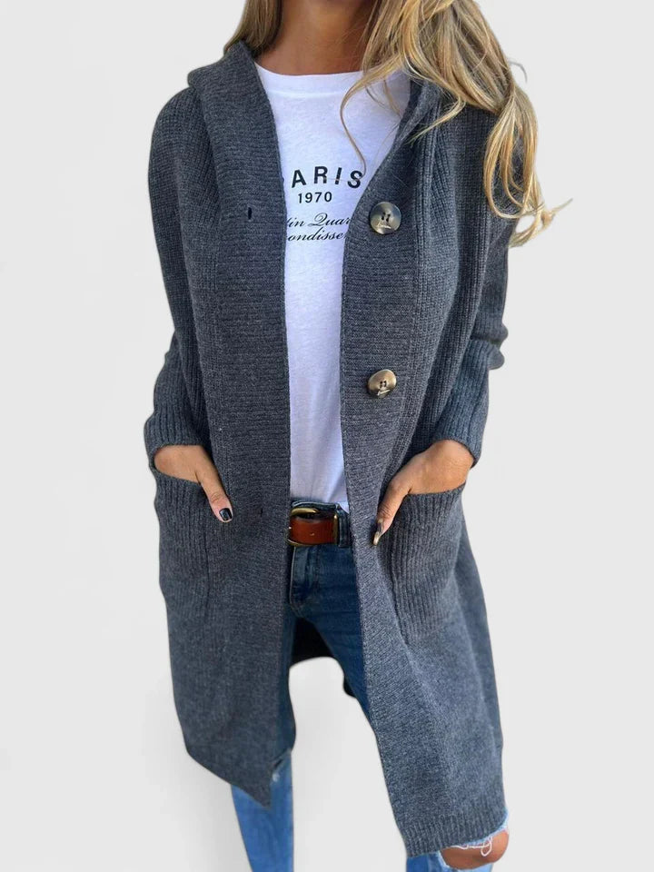 Women's Long Hooded Cardigan | Winter