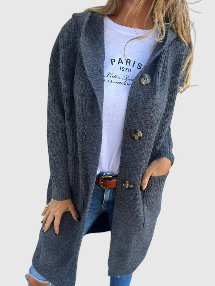 Women's Long Hooded Cardigan | Winter