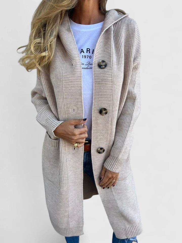 Women's Long Hooded Cardigan | Winter