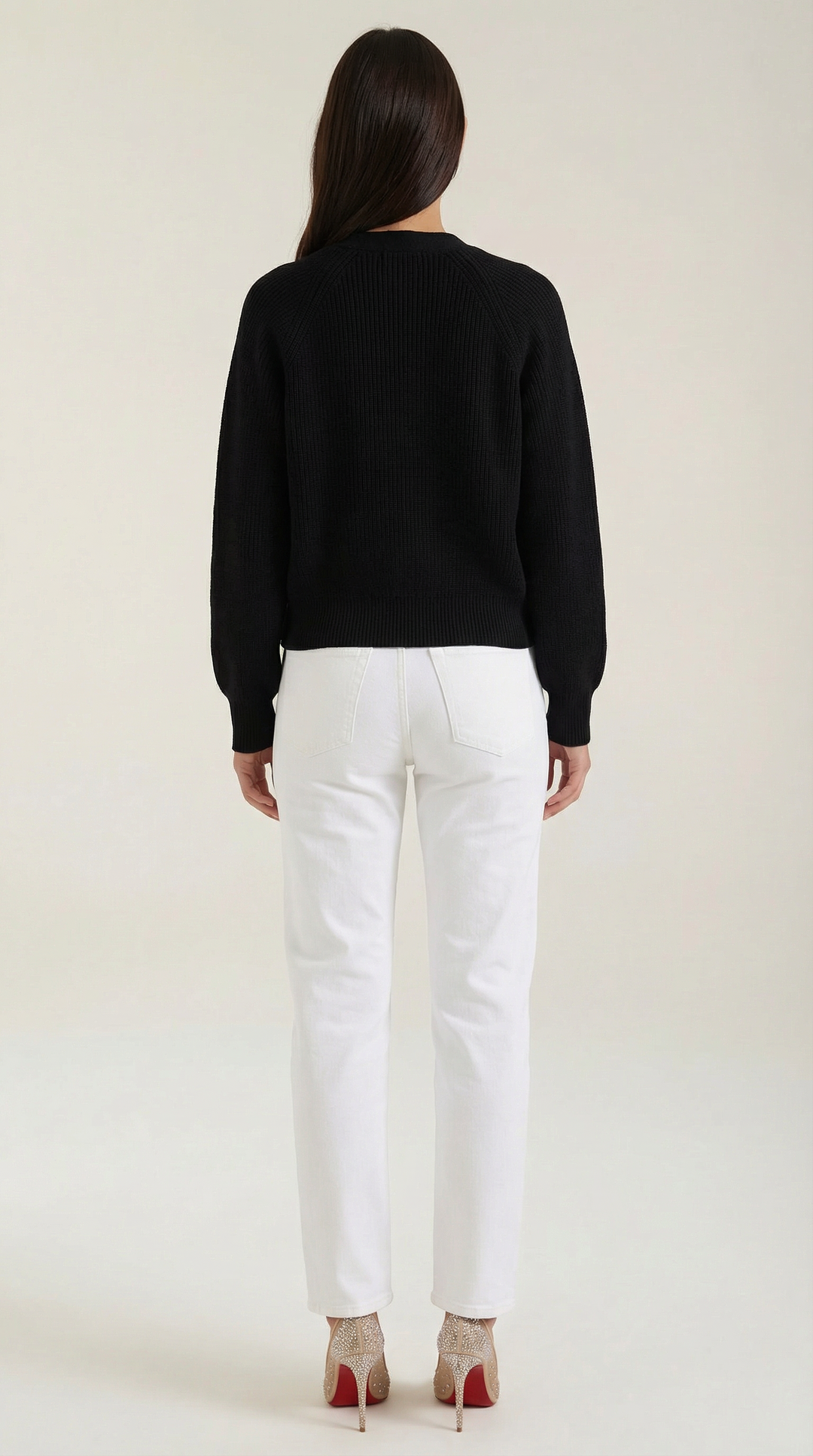 Women's V-Neck Cardigan | Button Closure