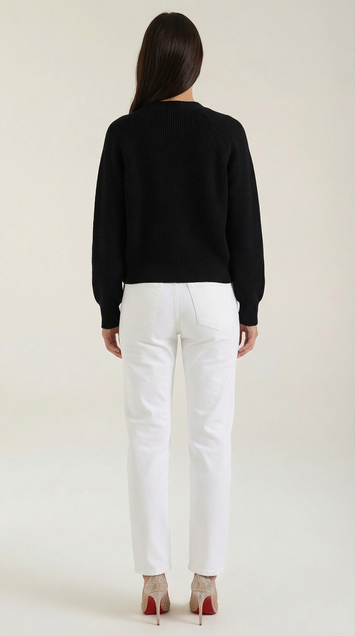 Women's V-Neck Cardigan | Button Closure