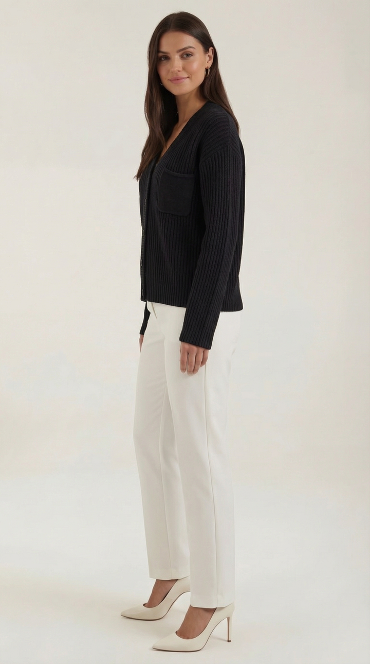 Women's Button Knit Cardigan | Oversized