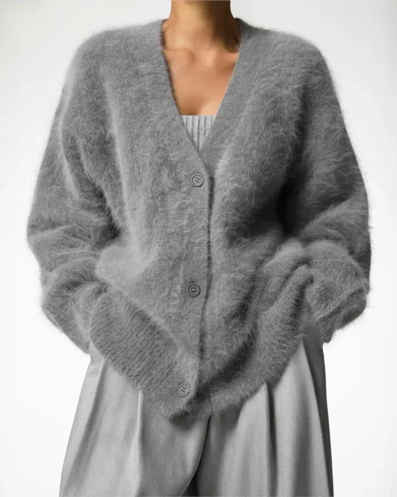 Women's Warm Button Down Cardigan | V-Neck