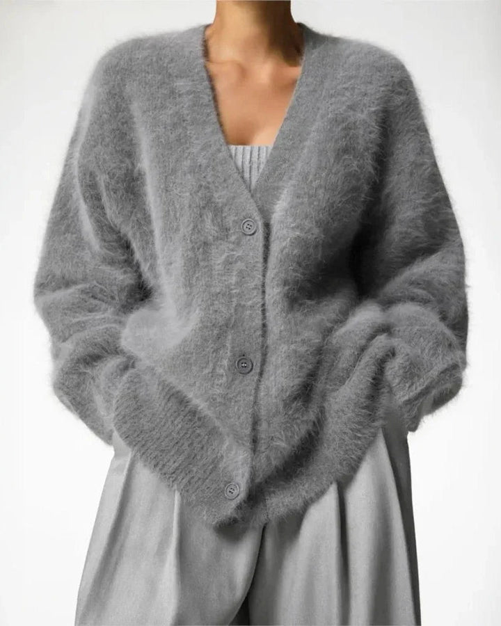 Women's Warm Button Down Cardigan | V-Neck