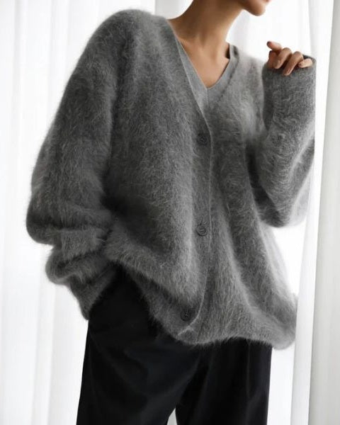 Women's Warm Button Down Cardigan | V-Neck
