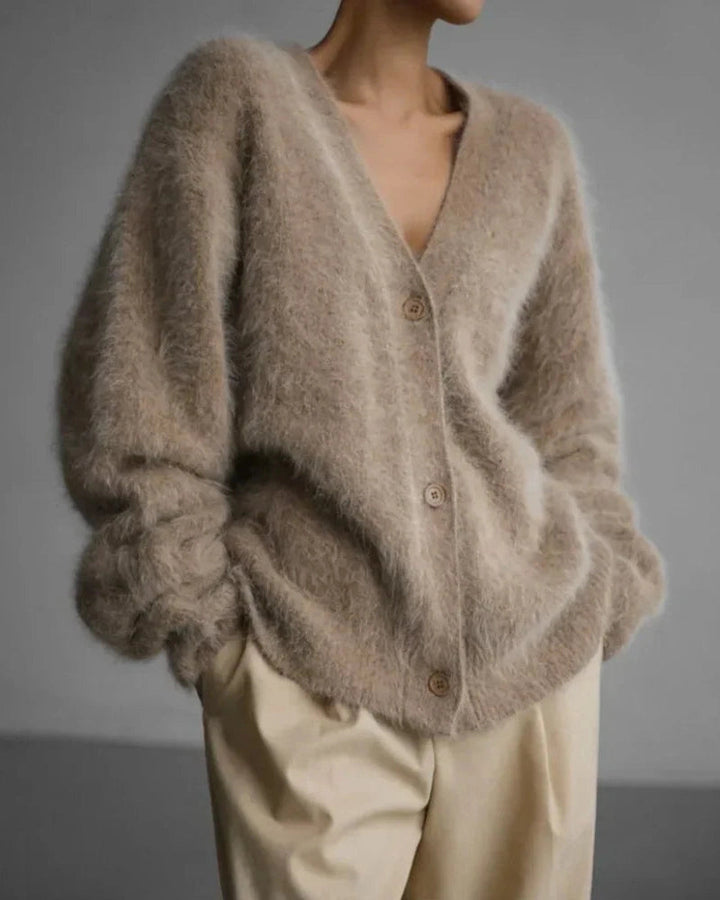 Women's Warm Button Down Cardigan | V-Neck