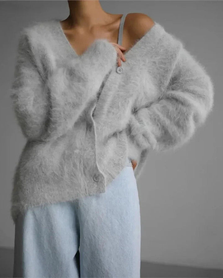 Women's Warm Button Down Cardigan | V-Neck
