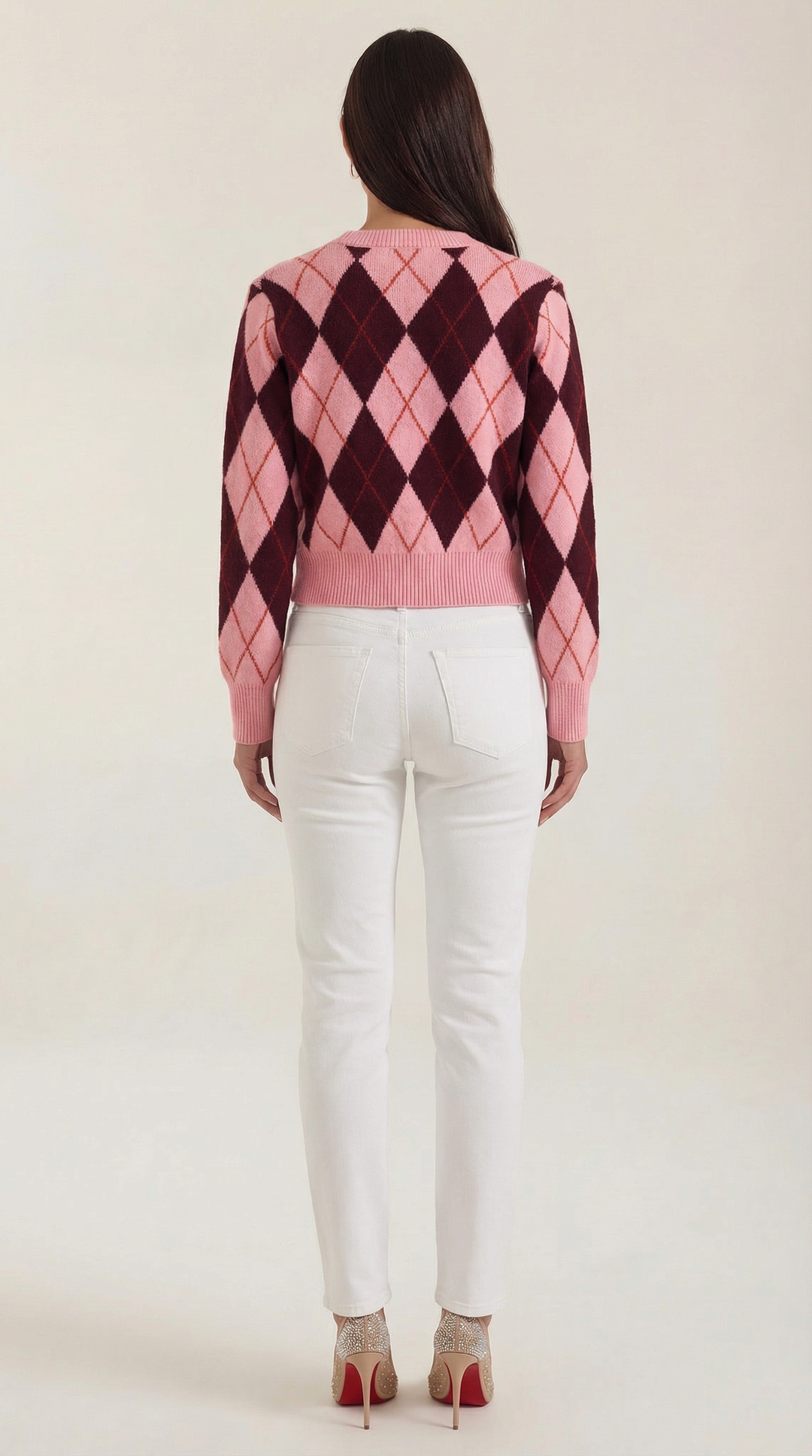 Women's Patterned Knit Cardigan | Button Closure