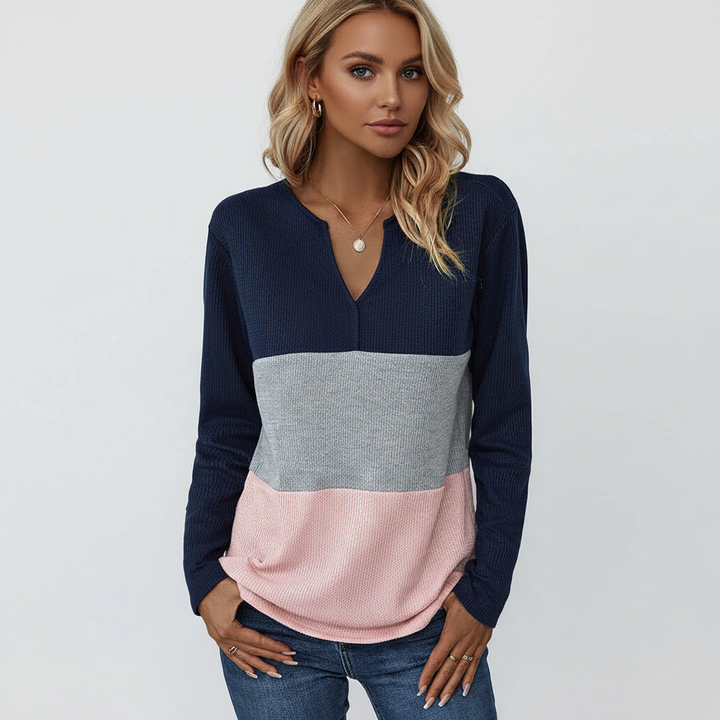 Women’s Split Neck Jumper | Casual