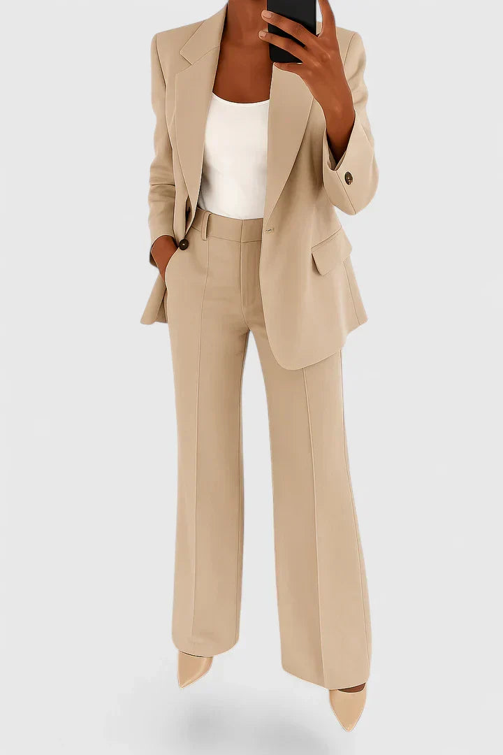 Women's Formal Elegant Two-Piece Suit Set | Blazer and Trouser