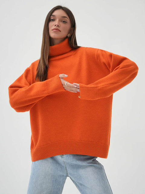 Women's Oversized Turtleneck Jumper | Winter