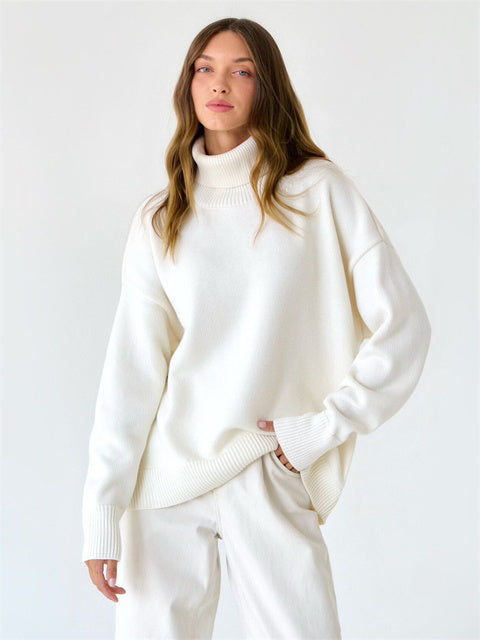Women's Oversized Turtleneck Jumper | Winter