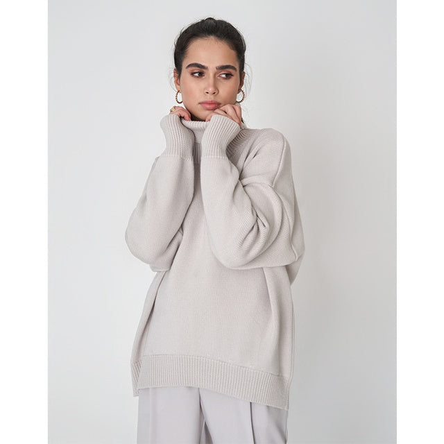 Women's Oversized Turtleneck Jumper | Winter