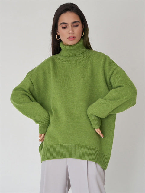 Women's Oversized Turtleneck Jumper | Winter