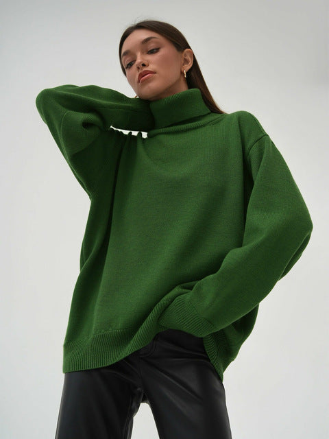 Women's Oversized Turtleneck Jumper | Winter