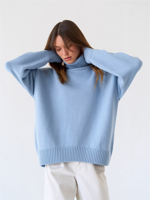 Women's Oversized Turtleneck Jumper | Winter