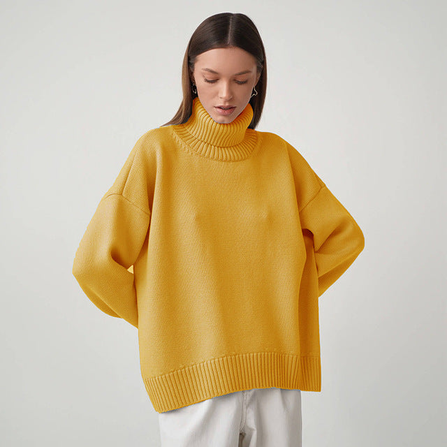 Women's Oversized Turtleneck Jumper | Winter