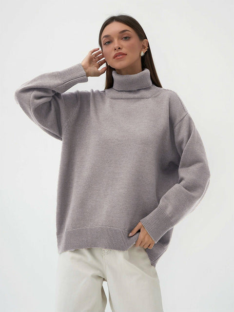 Women's Oversized Turtleneck Jumper | Winter