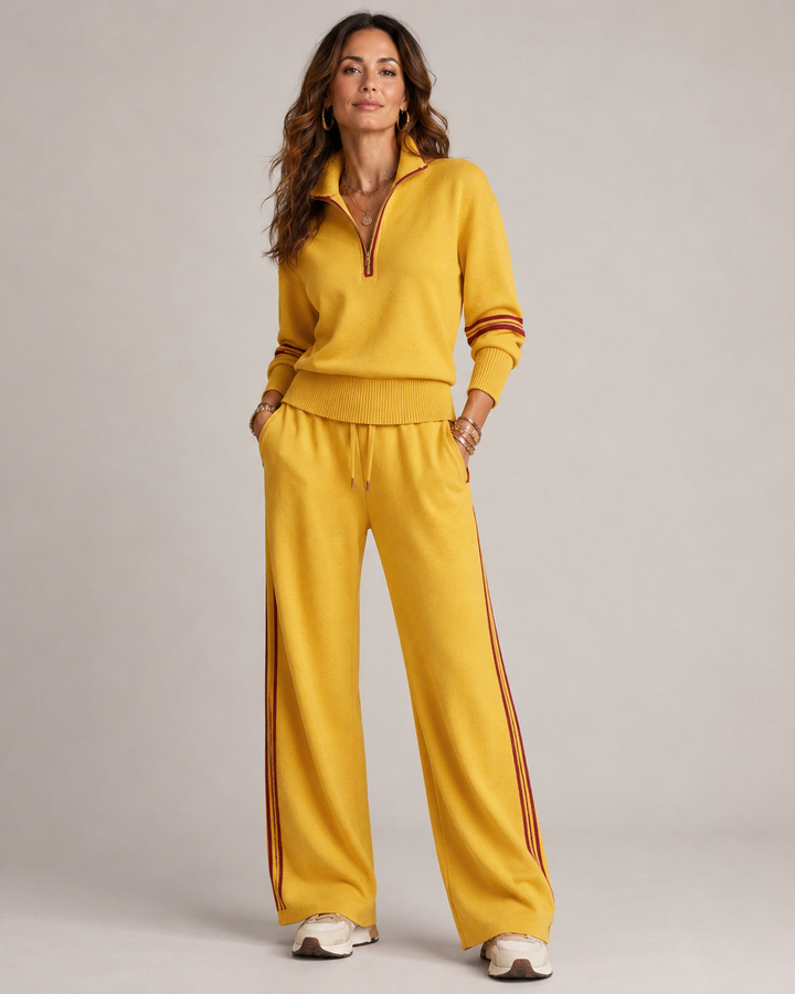 Women's Contrast Stripe Co-Ord Set | Casual