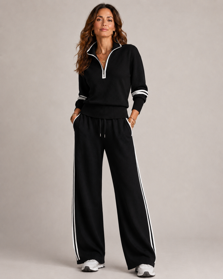 Women's Contrast Stripe Co-Ord Set | Casual