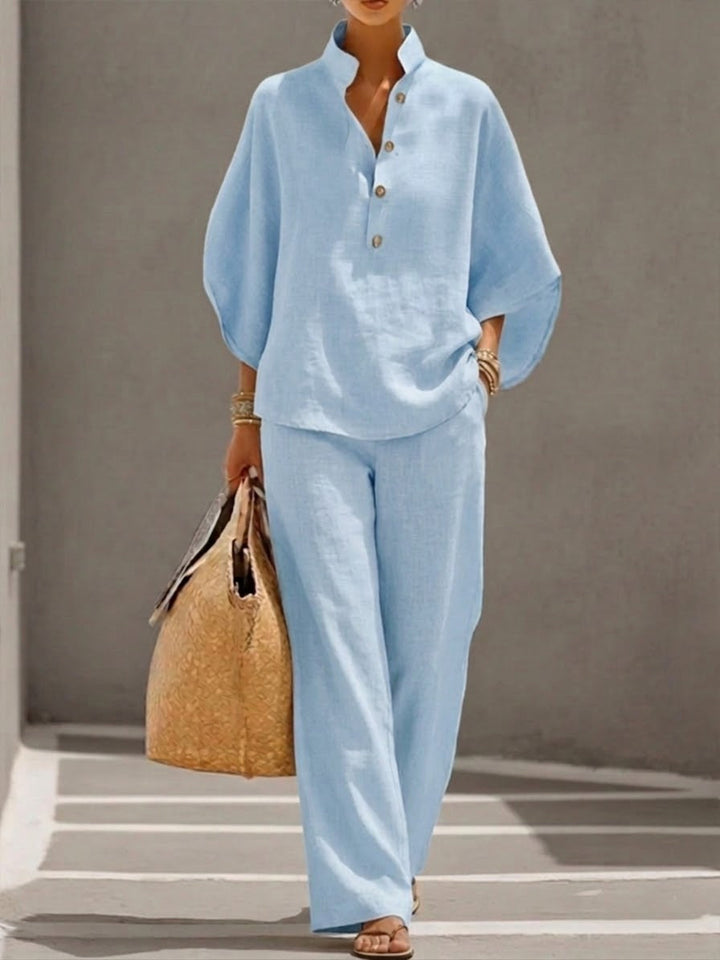 Women's Summer Two-Piece Outfit Set | Minimal Chic
