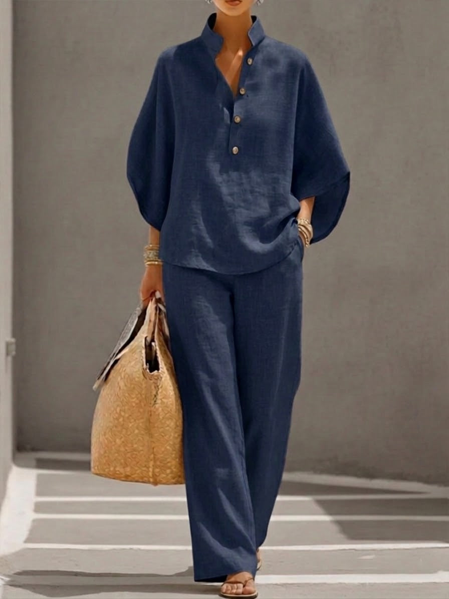 Women's Summer Two-Piece Outfit Set | Minimal Chic