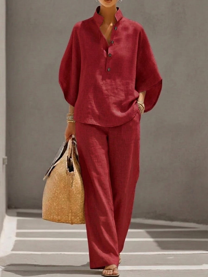 Women's Summer Two-Piece Outfit Set | Minimal Chic
