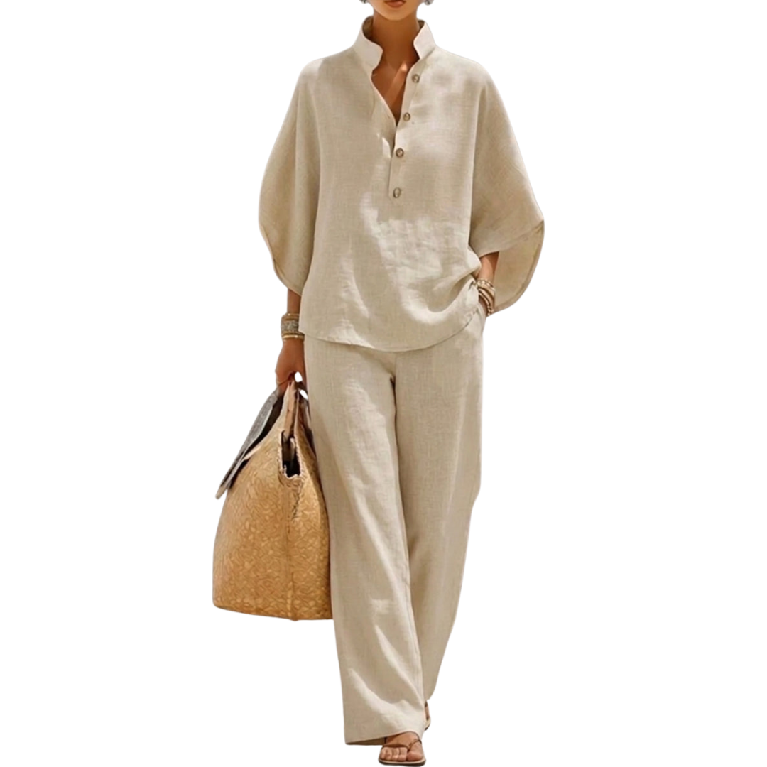 Women's Summer Two-Piece Outfit Set | Minimal Chic