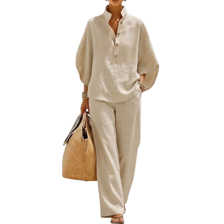 Women's Summer Two-Piece Outfit Set | Minimal Chic
