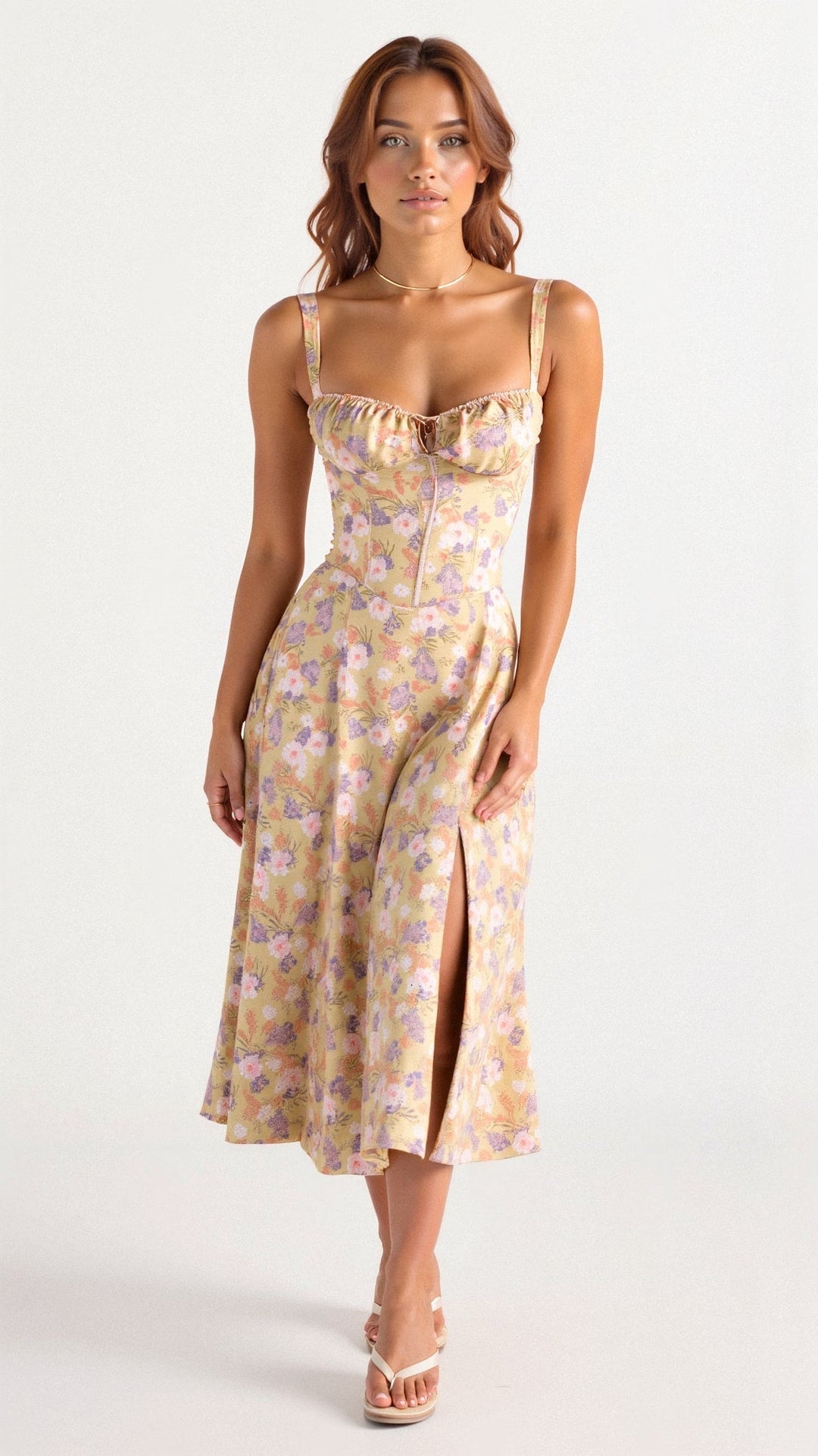 Women’s Floral Formal Dress | Midi