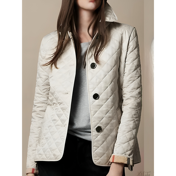 Women's Stylish Quilted Jacket | Button-Front