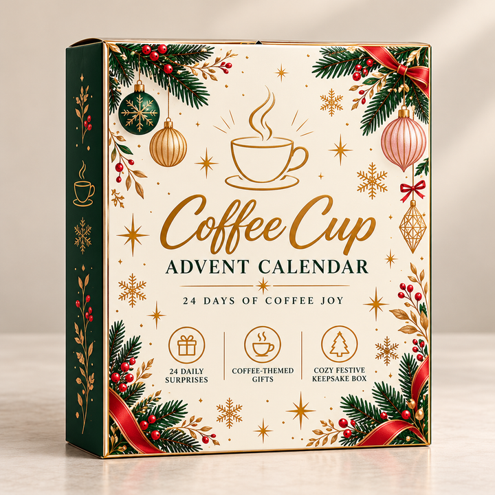 24 Days Mini Coffee Cup Keychains Advent Calendar | Christmas