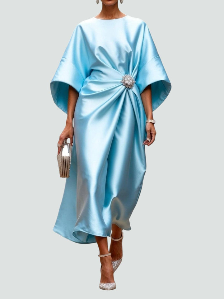Women's Elegant Drape Dress | Midi