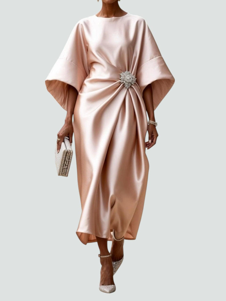 Women's Elegant Drape Dress | Midi