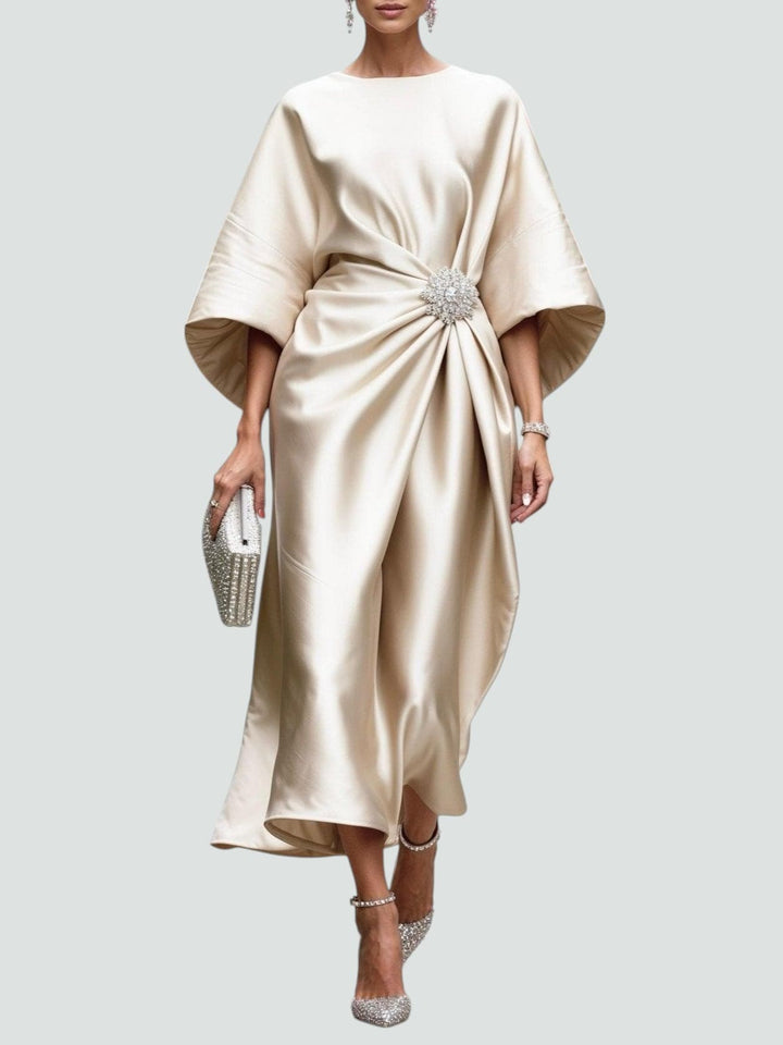 Women's Elegant Drape Dress | Midi