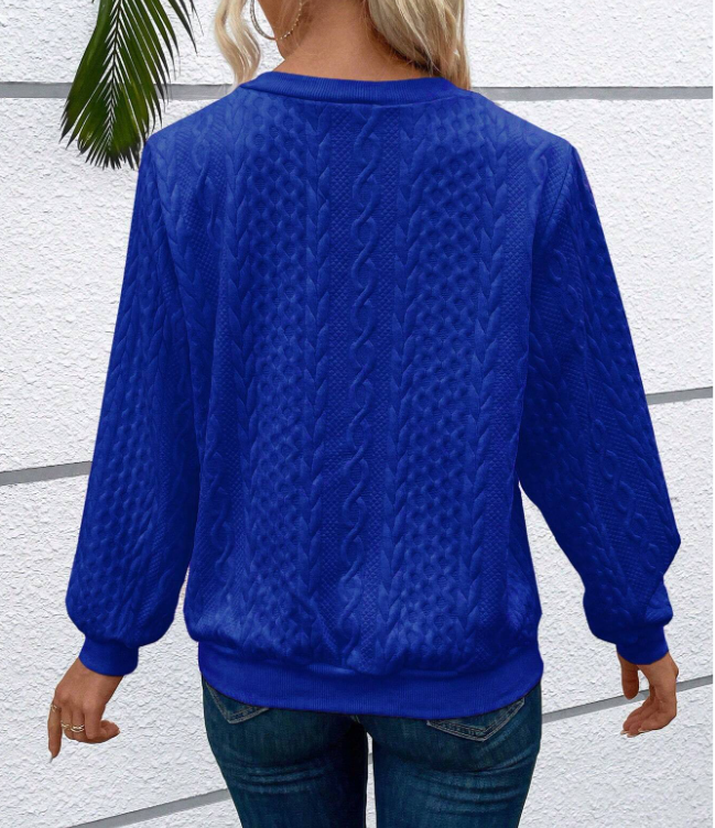 Women's Winter Quarter Zip Knit Jumper | Round Neck