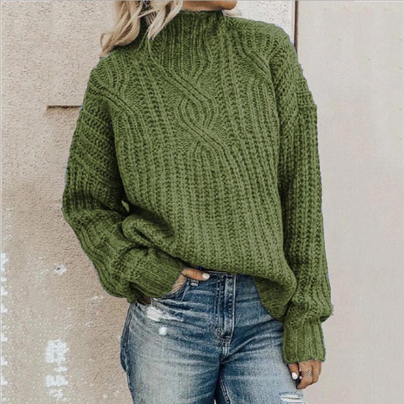 Women's Turtle Neck Chunky Knit Jumper | Oversized