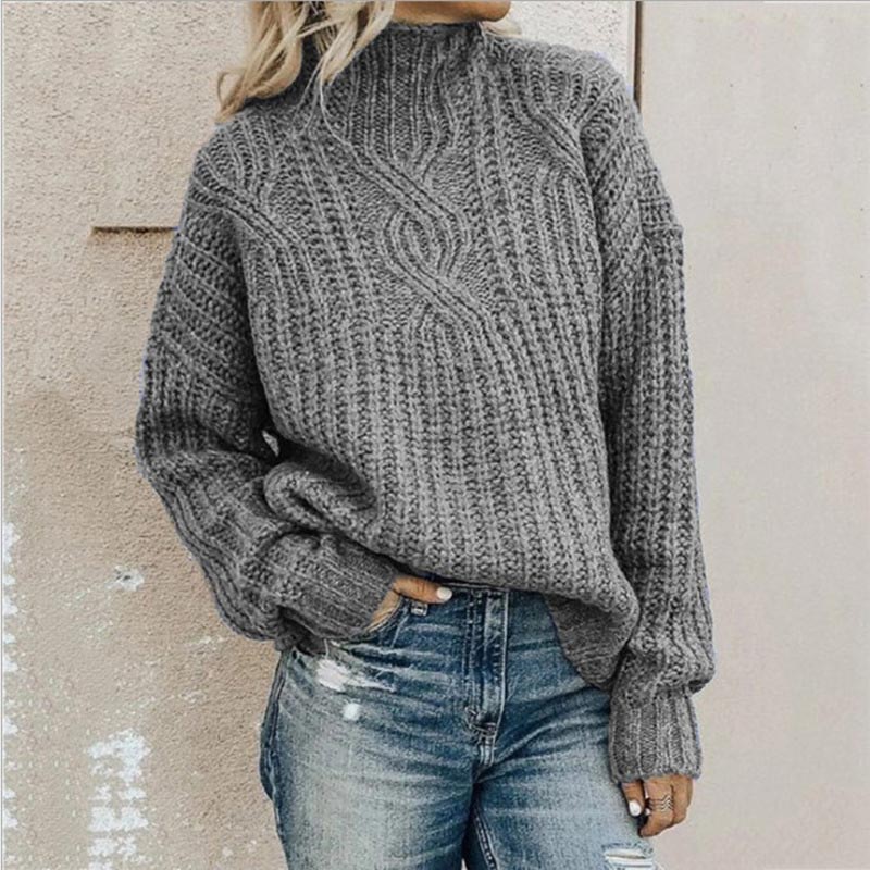 Women's Turtle Neck Chunky Knit Jumper | Oversized
