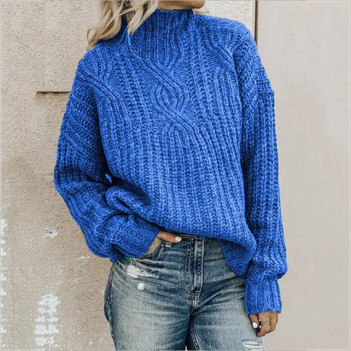 Women's Turtle Neck Chunky Knit Jumper | Oversized