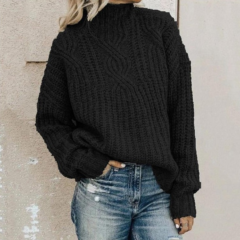 Women's Turtle Neck Chunky Knit Jumper | Oversized