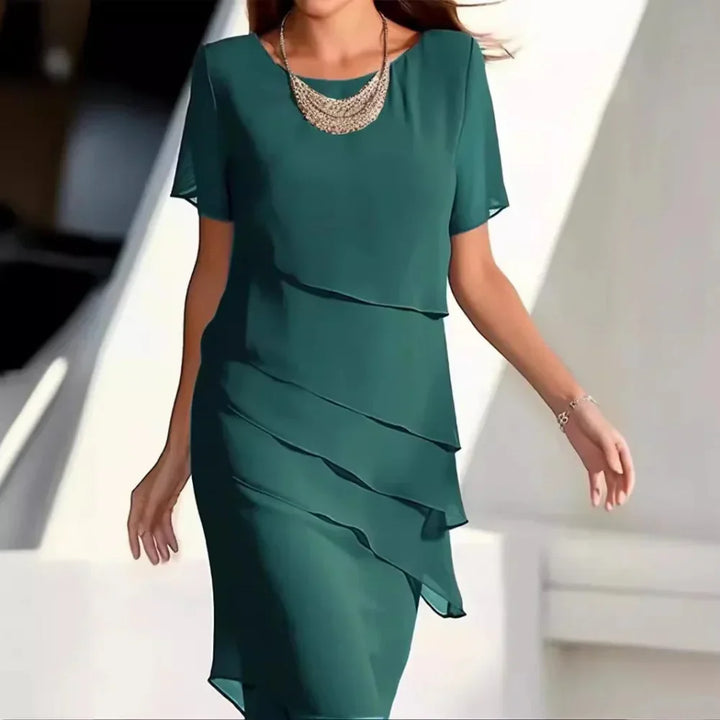 Women's Tiered Formal Dress | Midi