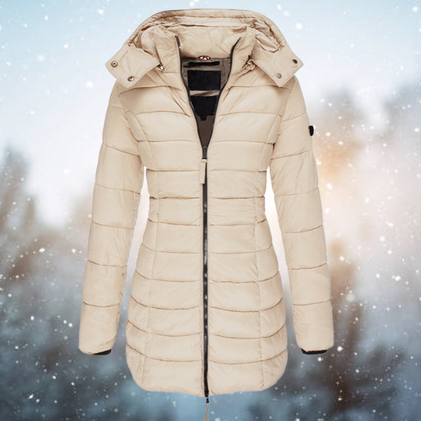 Women's Long Hooded Quilted Jacket | Winter