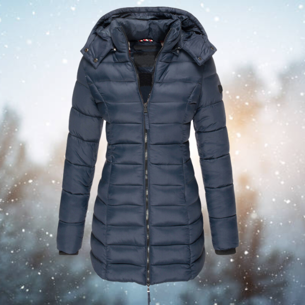 Women's Long Hooded Quilted Jacket | Winter