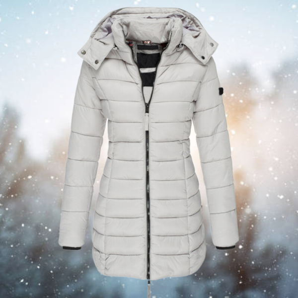Women's Long Hooded Quilted Jacket | Winter