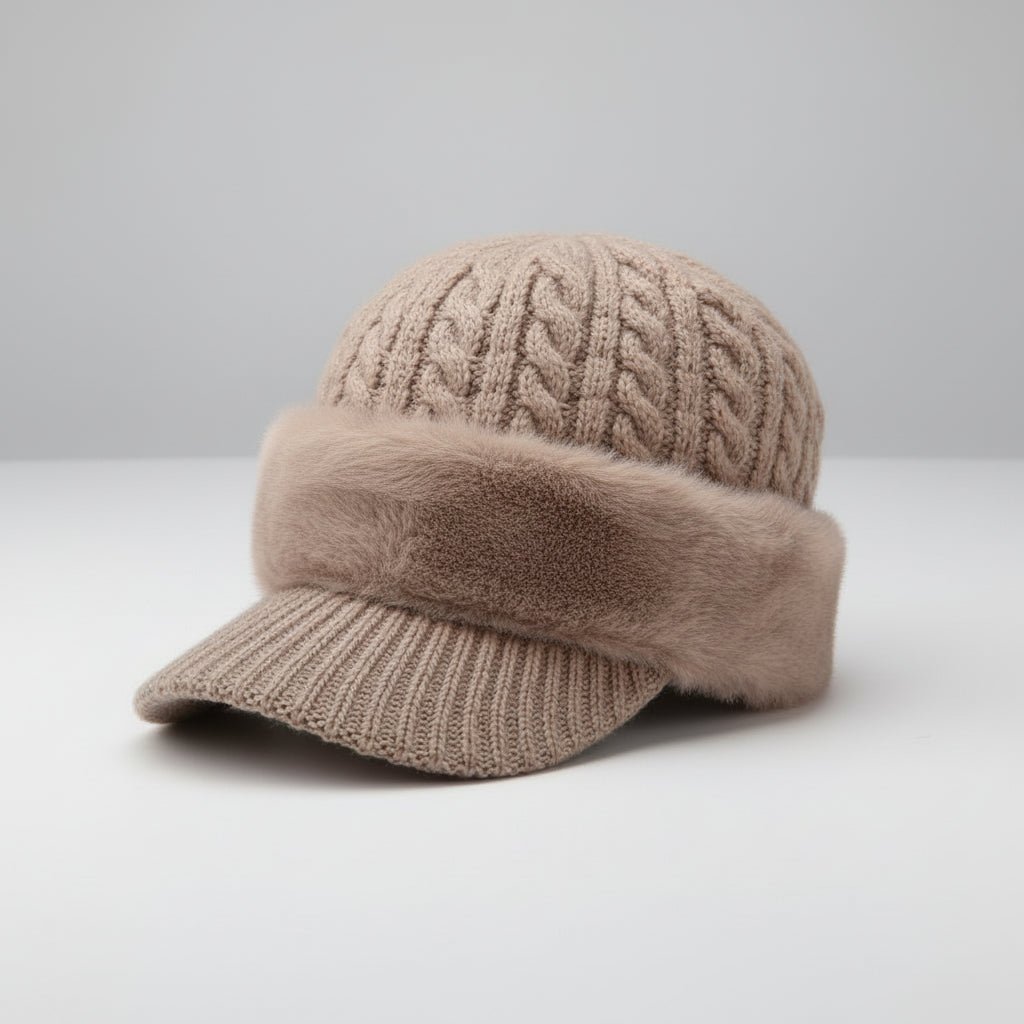 Women's Fur Warm Knit Beanie Hat | Winter