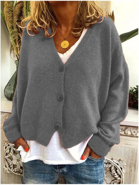 Women's Button-Front Knit Cardigan | Winter